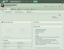 Tablet Screenshot of ambermccrackin5.deviantart.com