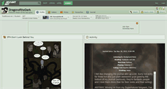 Desktop Screenshot of dragonofthedark.deviantart.com