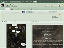 Tablet Screenshot of dragonofthedark.deviantart.com