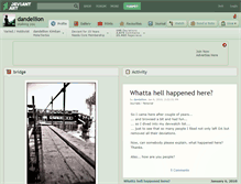 Tablet Screenshot of dandellion.deviantart.com
