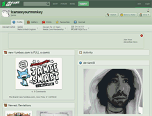 Tablet Screenshot of icanseeyourmonkey.deviantart.com