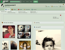 Tablet Screenshot of kookiemonster5.deviantart.com