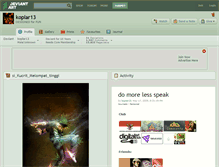 Tablet Screenshot of koplar13.deviantart.com