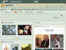 Tablet Screenshot of lunarjasmin.deviantart.com