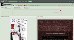 Desktop Screenshot of maurafaucon.deviantart.com