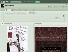 Tablet Screenshot of maurafaucon.deviantart.com