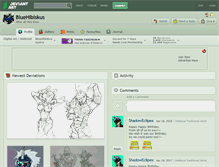 Tablet Screenshot of bluehibiskus.deviantart.com
