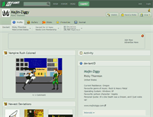 Tablet Screenshot of majin-ziggy.deviantart.com