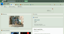 Desktop Screenshot of pillow-pants.deviantart.com