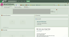 Desktop Screenshot of barneythedinosaur.deviantart.com