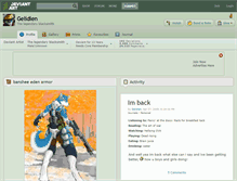 Tablet Screenshot of gelidien.deviantart.com