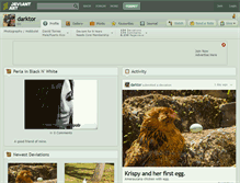 Tablet Screenshot of darktor.deviantart.com