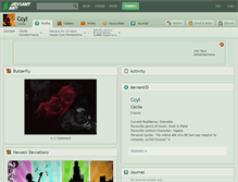 Tablet Screenshot of ccyl.deviantart.com