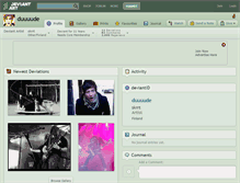 Tablet Screenshot of duuuude.deviantart.com