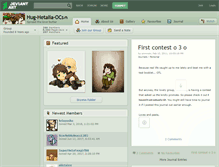 Tablet Screenshot of hug-hetalia-ocs.deviantart.com