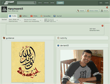 Tablet Screenshot of hanymoon65.deviantart.com