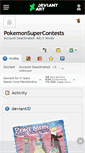 Mobile Screenshot of pokemonsupercontests.deviantart.com