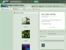 Tablet Screenshot of dragon-gryphon-club.deviantart.com