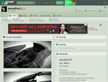 Tablet Screenshot of alextelford.deviantart.com