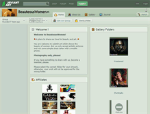 Tablet Screenshot of beauteouswomen.deviantart.com