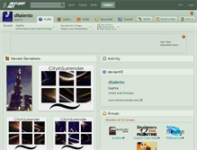 Tablet Screenshot of ditalento.deviantart.com