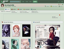Tablet Screenshot of les-cinq-d-ella.deviantart.com