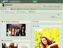 Tablet Screenshot of ambiwambi.deviantart.com