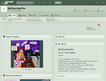 Tablet Screenshot of bbxraexstarfire.deviantart.com