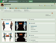 Tablet Screenshot of fashionchef.deviantart.com