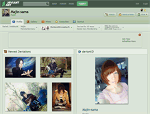 Tablet Screenshot of majin-sama.deviantart.com