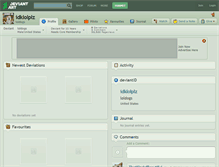 Tablet Screenshot of idklolplz.deviantart.com