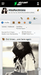 Mobile Screenshot of missreckkless.deviantart.com