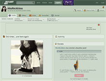 Tablet Screenshot of missreckkless.deviantart.com