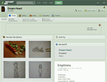 Tablet Screenshot of dream-heart.deviantart.com