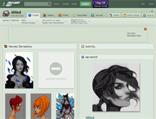 Tablet Screenshot of milled.deviantart.com
