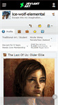 Mobile Screenshot of ice-wolf-elemental.deviantart.com