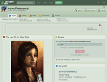 Tablet Screenshot of ice-wolf-elemental.deviantart.com