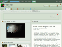 Tablet Screenshot of frozen-voice.deviantart.com