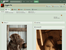 Tablet Screenshot of maggie-pie.deviantart.com