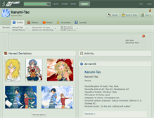 Tablet Screenshot of karumi-tao.deviantart.com