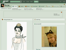Tablet Screenshot of du-lac.deviantart.com