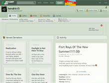 Tablet Screenshot of hendrix15.deviantart.com