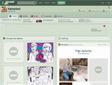 Tablet Screenshot of kamackazi.deviantart.com