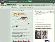 Tablet Screenshot of drawingartists.deviantart.com