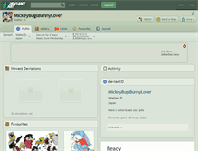 Tablet Screenshot of mickeybugsbunnylover.deviantart.com