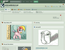 Tablet Screenshot of ambrosebuttercrust.deviantart.com