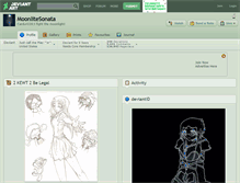 Tablet Screenshot of moonlitesonata.deviantart.com