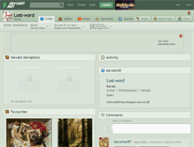 Tablet Screenshot of lost-word.deviantart.com