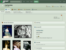 Tablet Screenshot of markprelec.deviantart.com