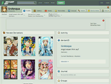 Tablet Screenshot of grotesqua.deviantart.com